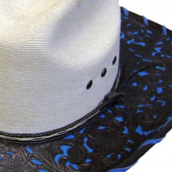 Sahuayo Truman W/ Tooled Faux Leather Unisex Hat